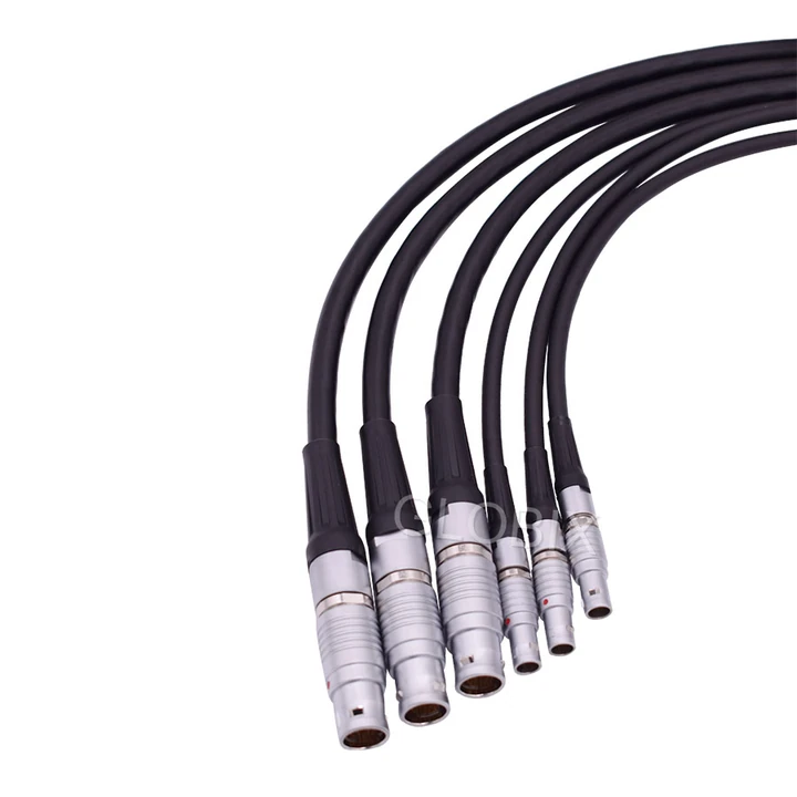 Conjunto de cables GLOBIX con conectores circulares metálicos