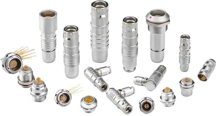 Conectores circulares metálicos y receptáculos GLOBIX