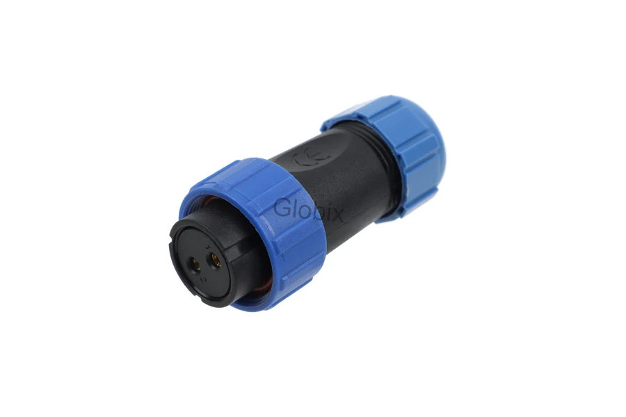 GLOBIX SP13 / SP17 / SP21 · 2 Contactos, Conector hembra – Conexión de cable