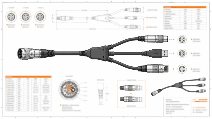 Ilustración de GLOBIX: Un mazo para alimentación, USB y Ethernet: separar funciones antes de montar